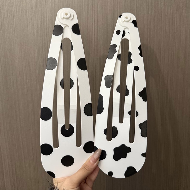 Cosplay Floating Prop - Übergroße 28cm Erdbeer-Polka-Dot-Haarspangen Neuartige Haarnadeln Y2K