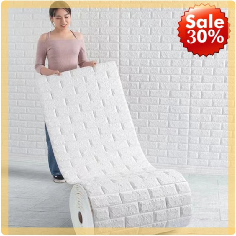 Craft Foam Roll - 3D-Tapetenaufkleber aus weichem Schaumstoff, Ziegelstein, DIY,