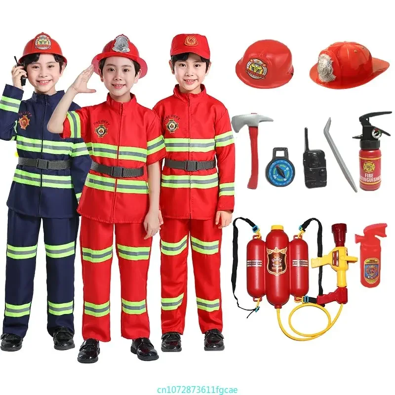Cosplay Prop Works - Kinder Feuerwehrmann Uniform Sam Feuerwehrmann Cosplay