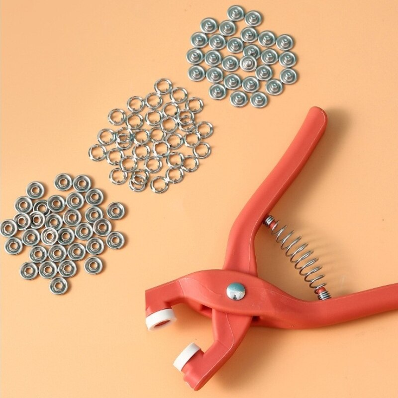 Snap Fastener Set - 50 Sets 9,5 MM Fünf Backen