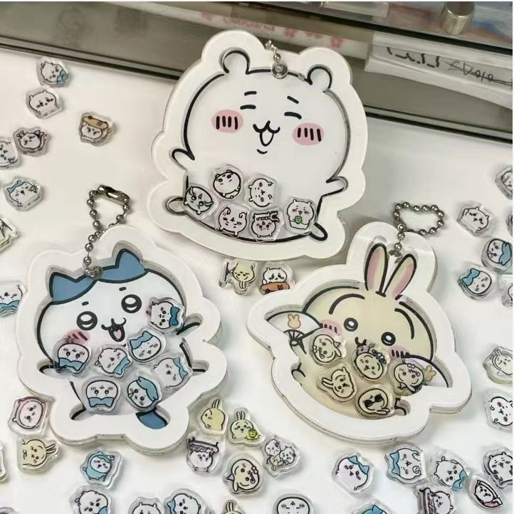 Acrylic Cosplay Prop - JiiKawa Acryl-Schlüsselanhänger Niedlicher Rucksack-Charm Cartoon-Dekoration DIY