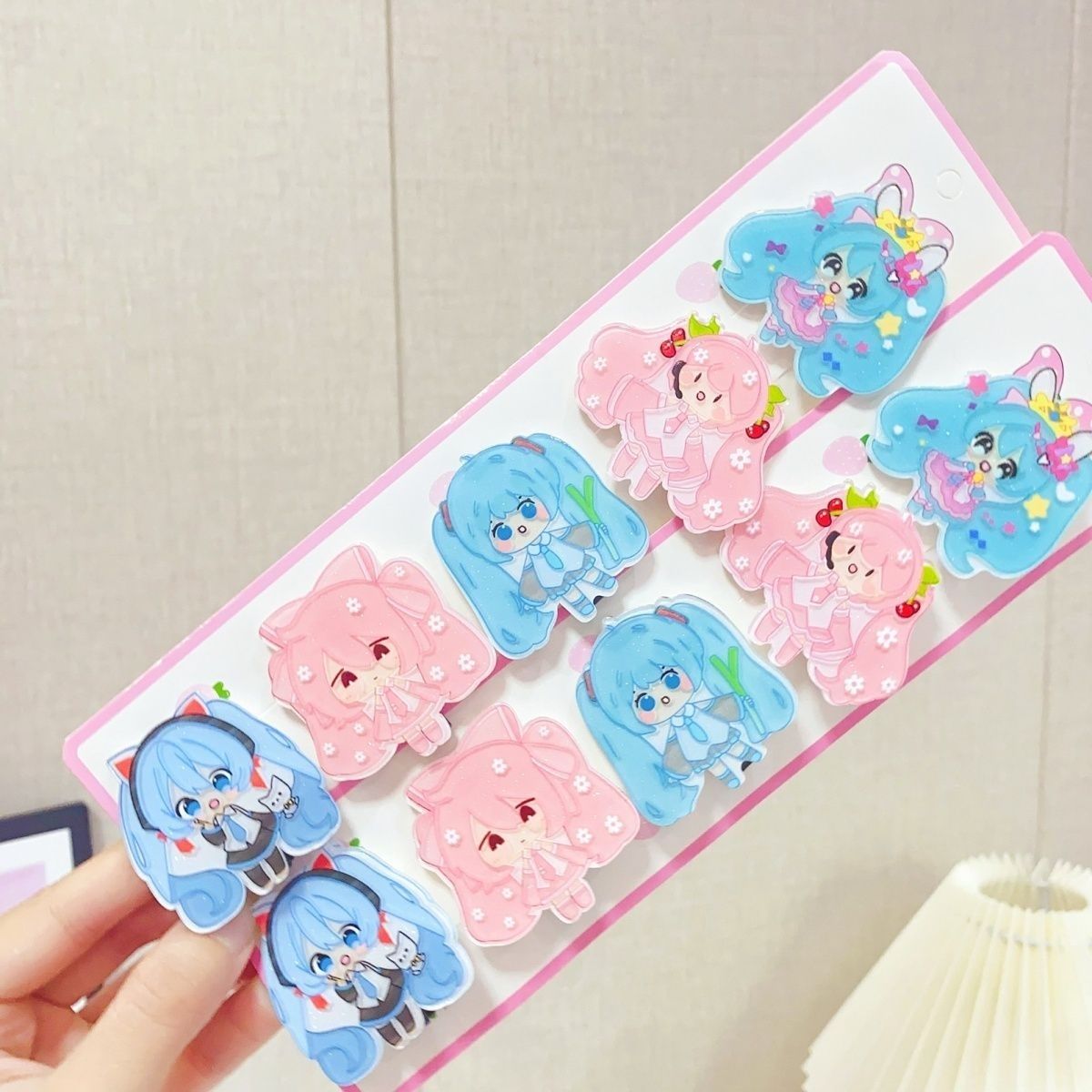 Cosplay Floating Prop - Hatsune Miku Cartoon-Haarspange, seitliche Haarspange, niedliche