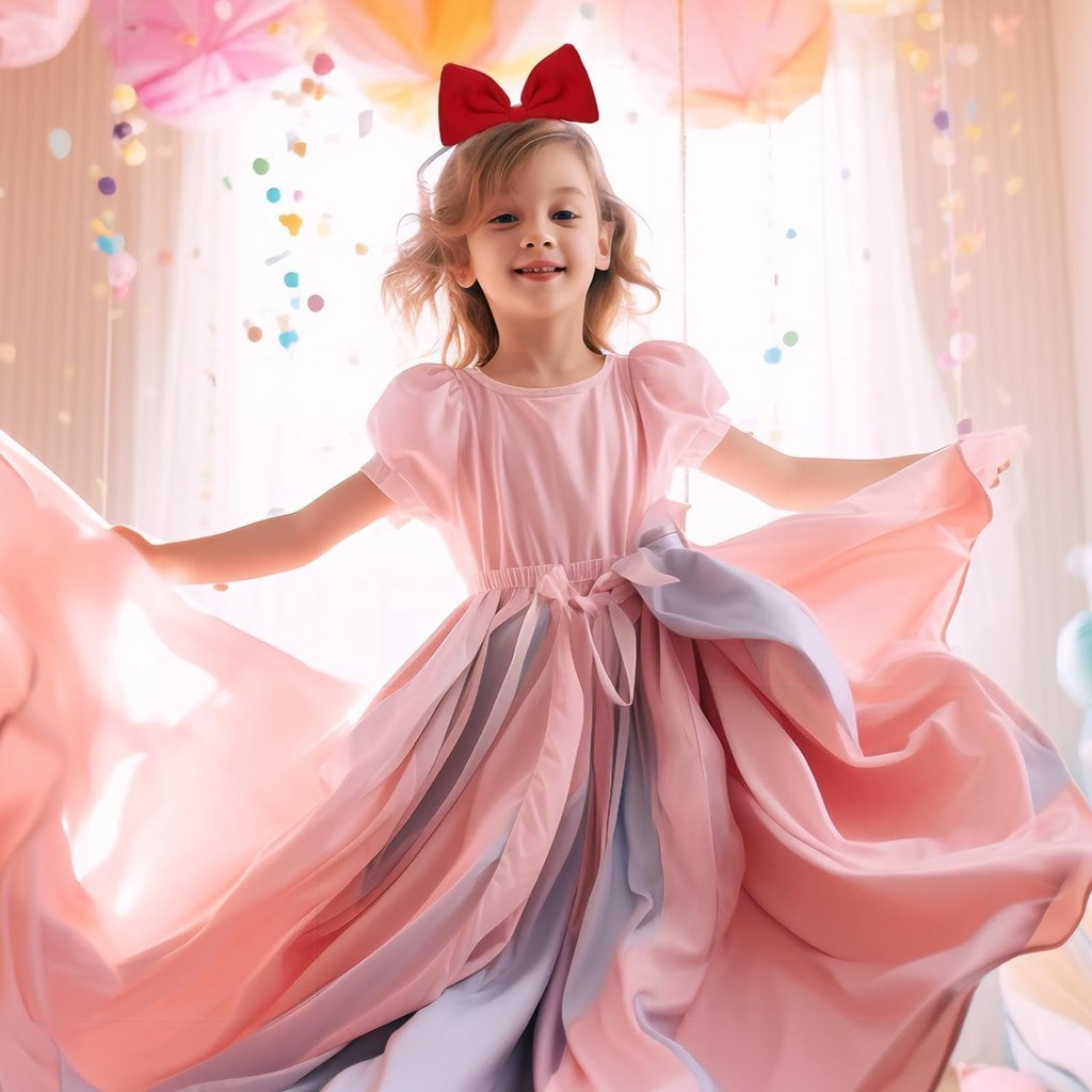 Süße Mädchen Rot Große Schleif – Cosplay Floating Prop Bewertung und Preis