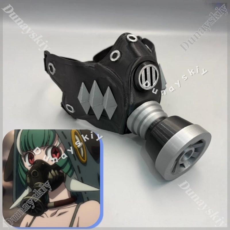 Guita Cyberpunk Gasmaske Grün  – Cosplay Prop 3D Print Bewertung und Preis