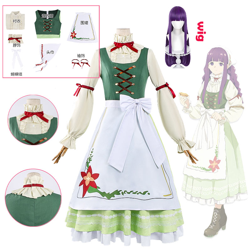 Anime Fern Cosplay Outfit Frie – Frieren Cosplay Prop Bewertung und Preis