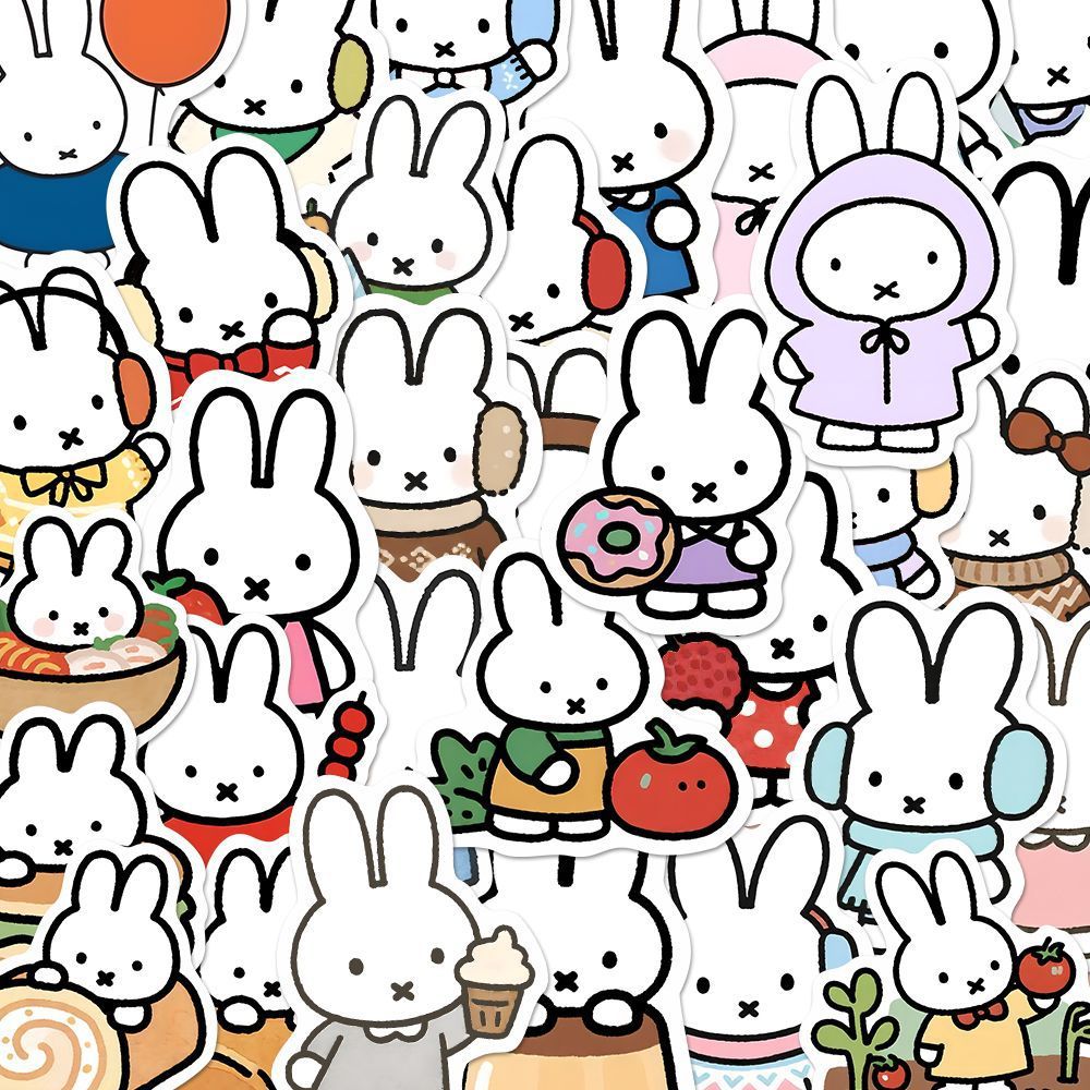 80 Stück Kawaii Miffy Niedlich – Cosplay Floating Prop Bewertung und Preis