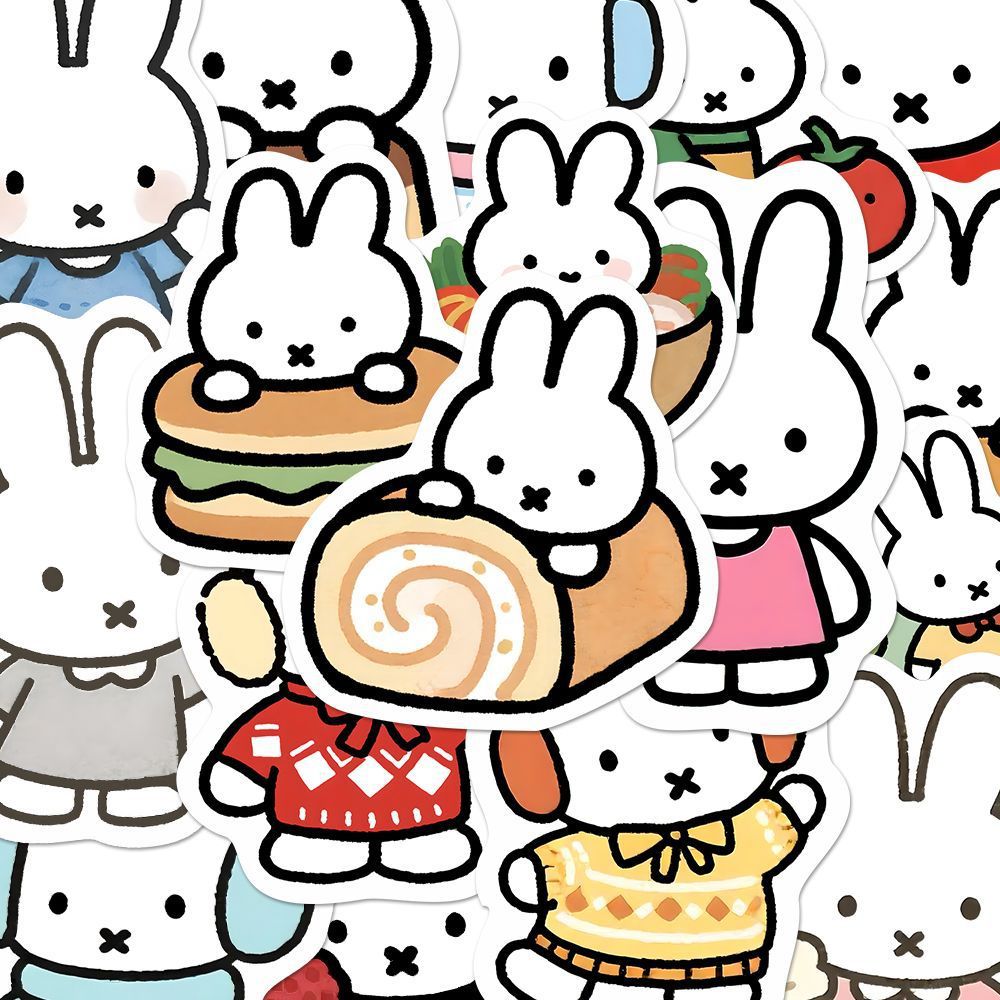 80 Stück Kawaii Miffy Niedlich – Cosplay Floating Prop Bewertung und Preis