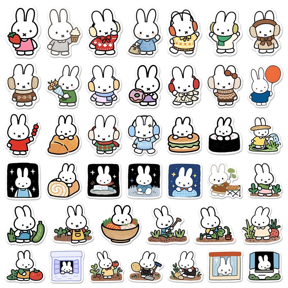 80 Stück Kawaii Miffy Niedlich – Cosplay Floating Prop Bewertung und Preis