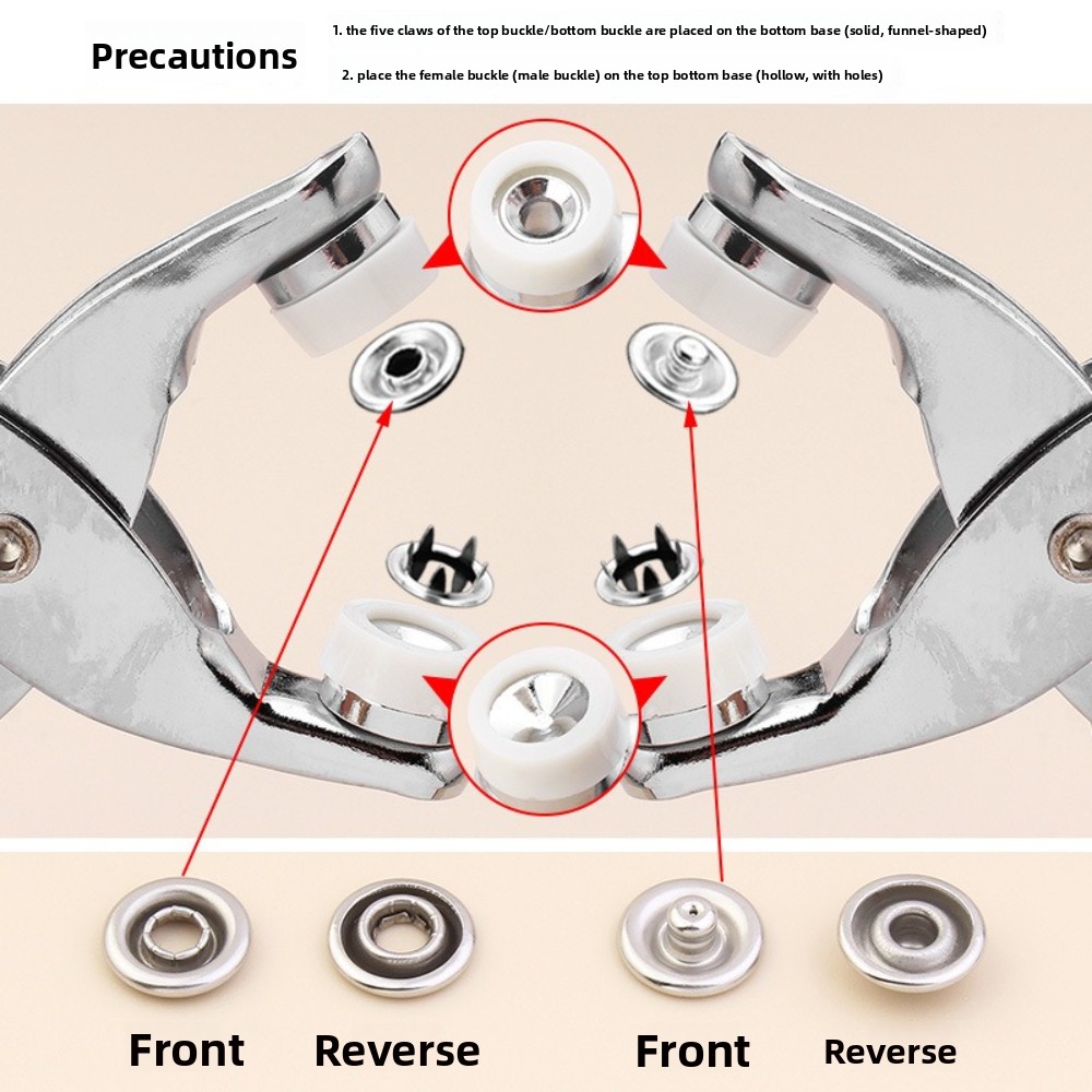9,5mm Druckknopfzangen-Set mit – Snap Fastener Set Bewertung und Preis