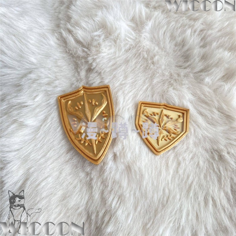 Goldenes Schulemblem Tsukinomo – Cosplay Prop 3D Print Bewertung und Preis