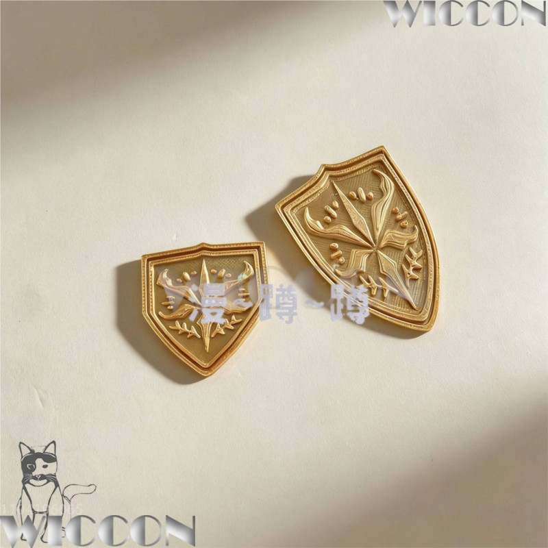 Goldenes Schulemblem Tsukinomo – Cosplay Prop 3D Print Bewertung und Preis