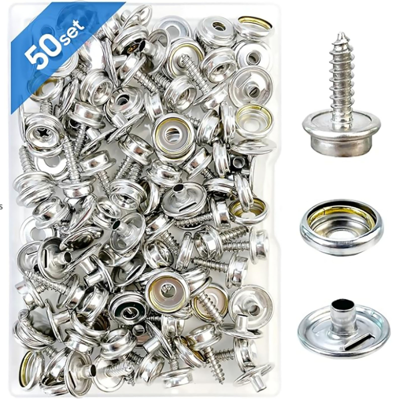 50 Set Edelstahl Boot Marine C – Snap Fastener Set Bewertung und Preis